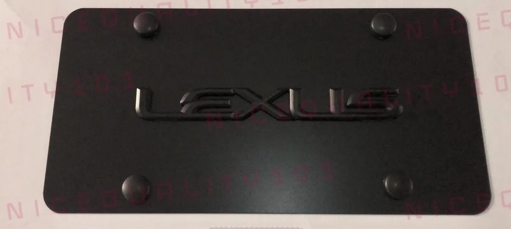 3D Lexus Front Stainless Steel Finished License Plate Frame Holder