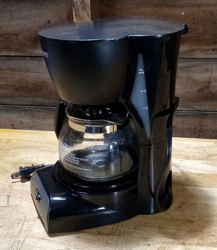 Mr Coffee Switch 4 Cup Drip Coffee Maker Brewer Model #DR5 - Black
