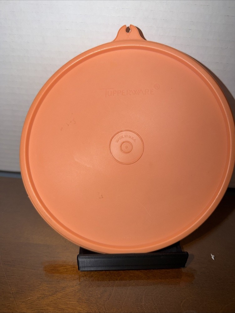 Tupperware Peach Orange Round Replacement Lid 228