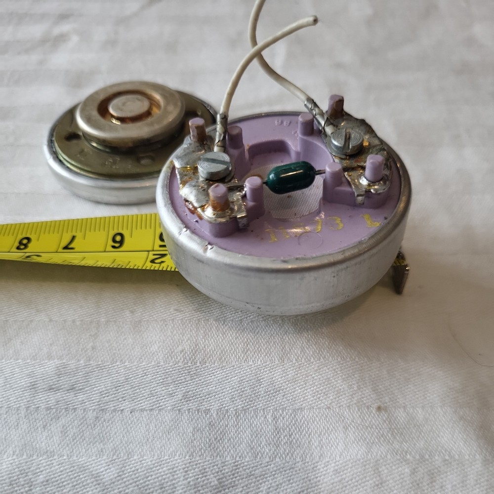 Antique Phone Handset Microphone And Speaker Set Untested, Unknown Manufacturer
