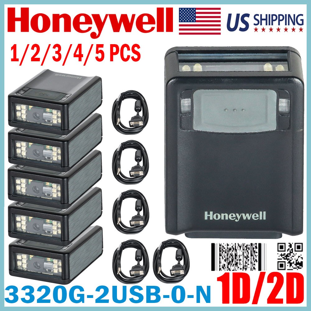 Honeywell Vuquest 3320G-2USB-0-N 2D Barcode Scanner Reader W/ USB Cable 1-5 PCS