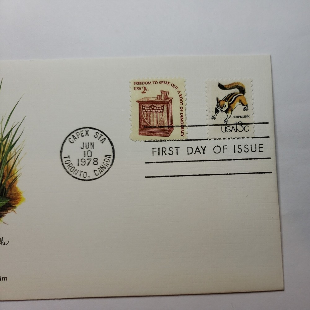 First Day Covers 1978 Chipmunk