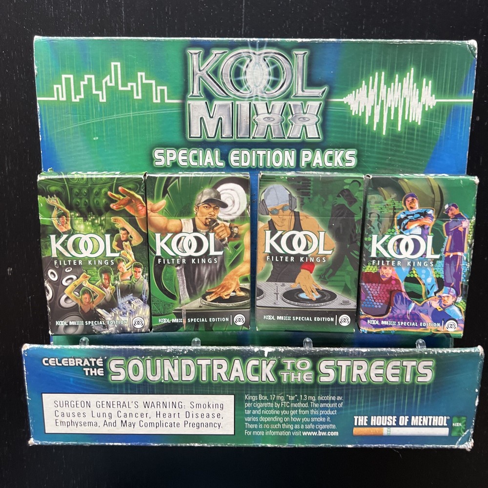 Kool Filter Kings Cigarette Light-up Store Display Mixx Special Edition Streets
