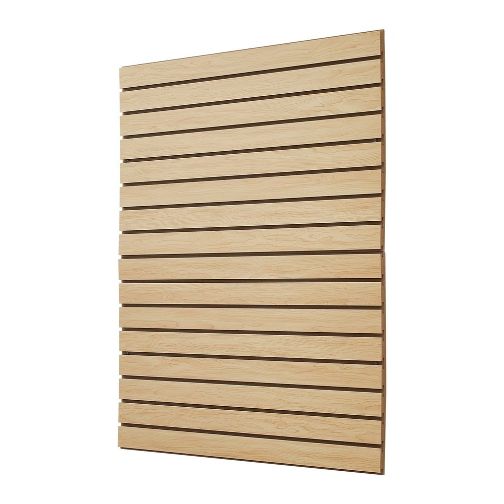 4x4ft Optimized 25lb Framework Slatwall Panel 18mm MDF 3in Standard Slot Fit
