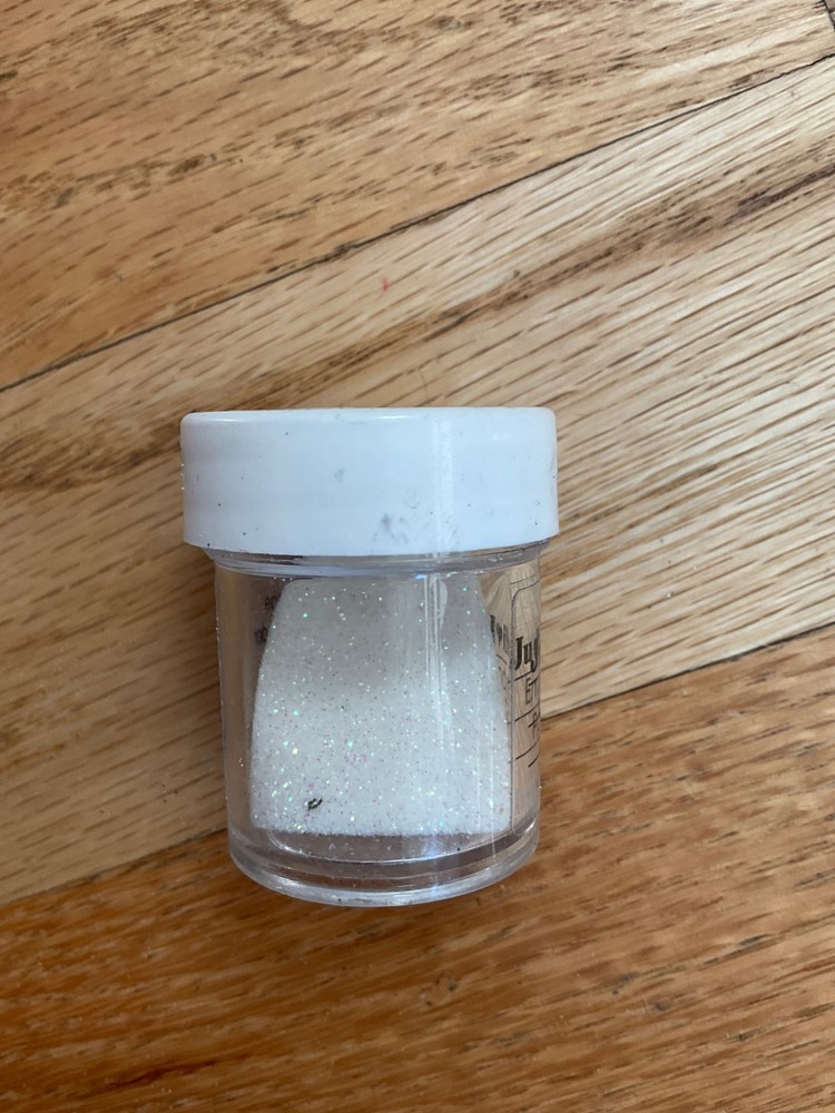Lot Embossing Powder - 4 . Clear, Black, Grey, Iridescent
