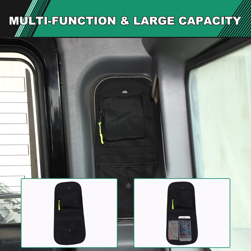 2PCS Tailgate Side Window Storage Bag For Land Rover Defender L663 2004-2018