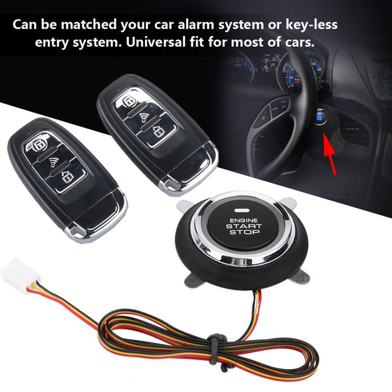 Car passive keyless entry remote engine start keyless button system lock unlock
