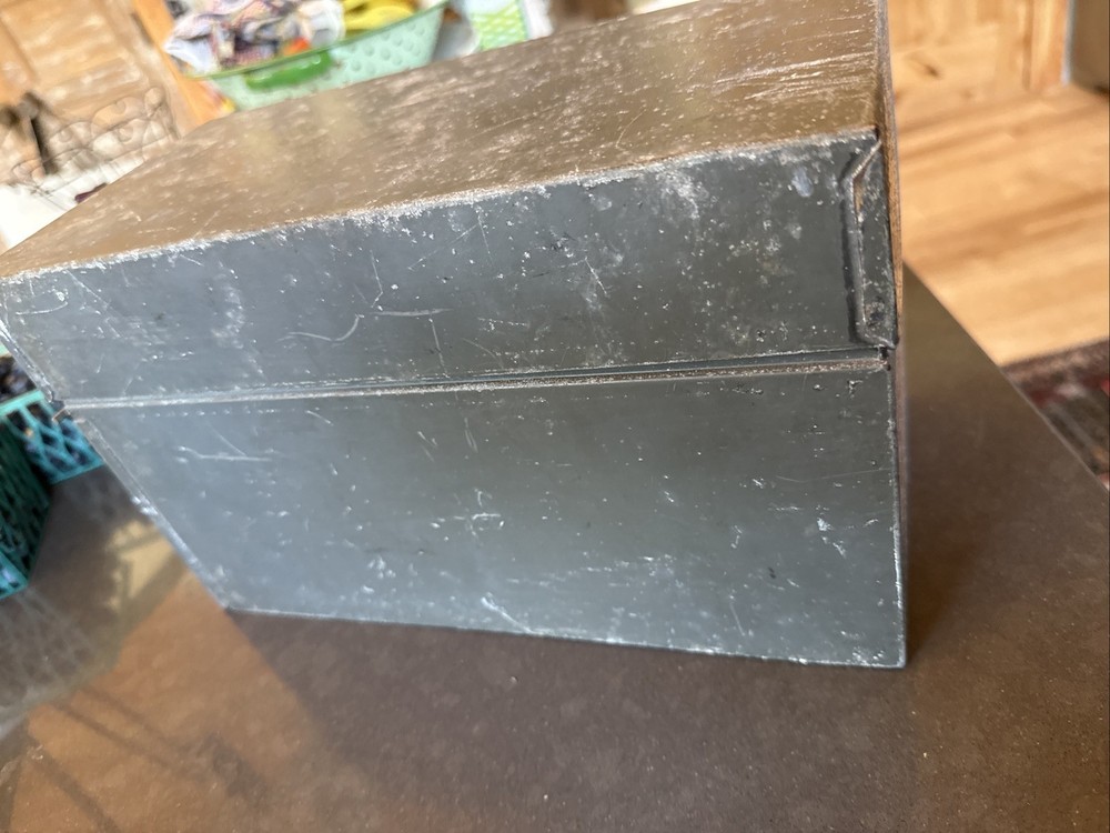 Vintage Metal "Customer Service Follow-up System" Box