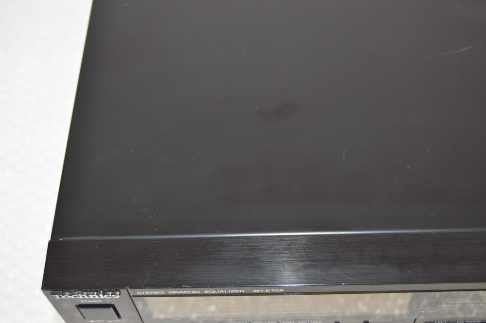 Technics SH-E70A 7-Band Graphic Equalizer W/ Spectrum Analyzer Tested Excellent