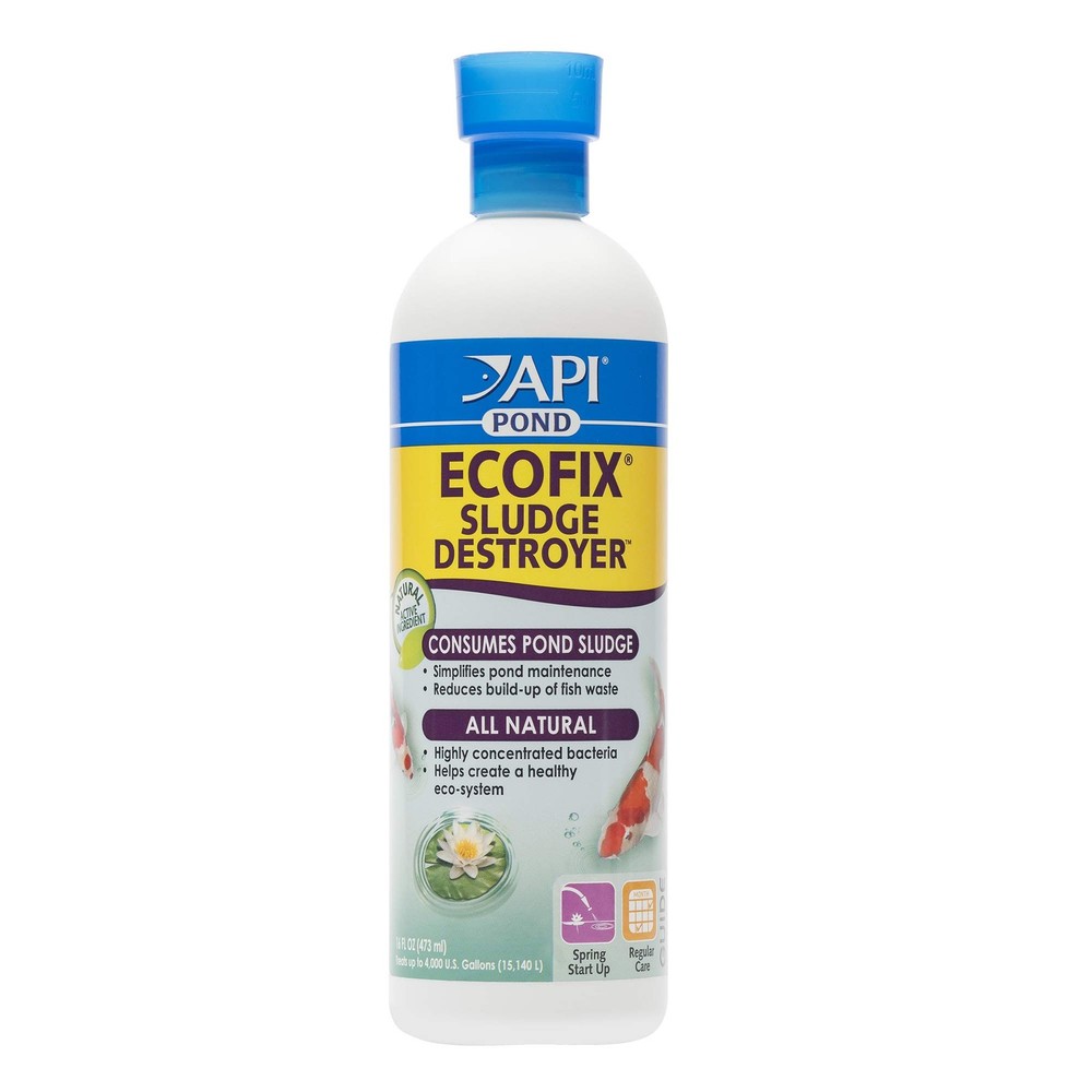API POND ECOFIX SLUDGE DESTROYER Bacterial cleaner Pond Clarifier16-OZ Bottle