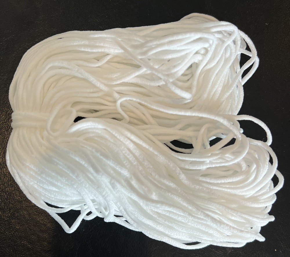 Elastic Ear Tie Stretchy Rope Band White 10M - A0021