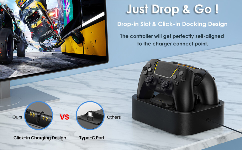 PS5 Controller Charging Station For Playstation 5 Controllers Dual Charging Dock