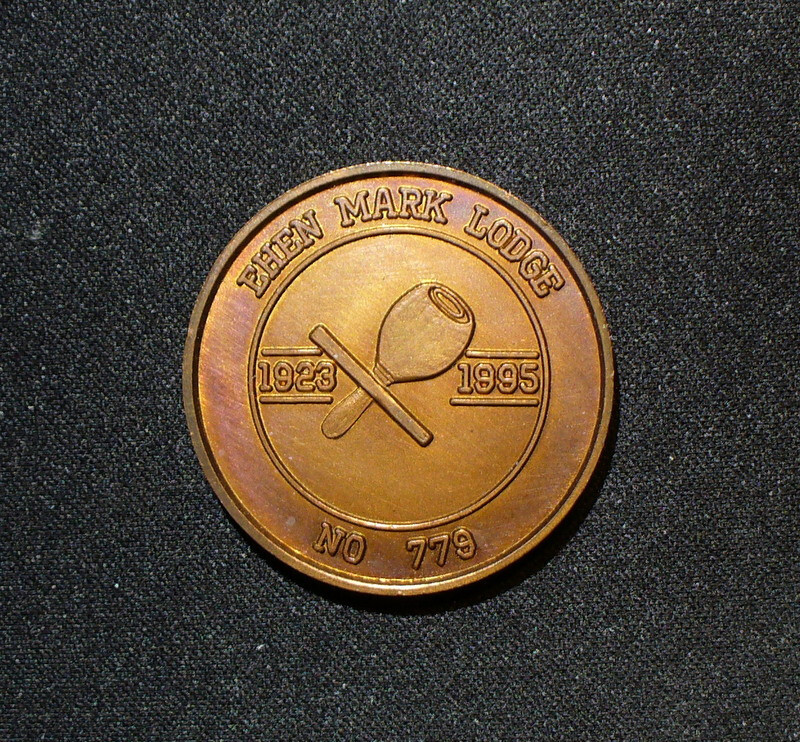 Mason Ehen Mark Lodge Masonic Bronze Uncirculated Token