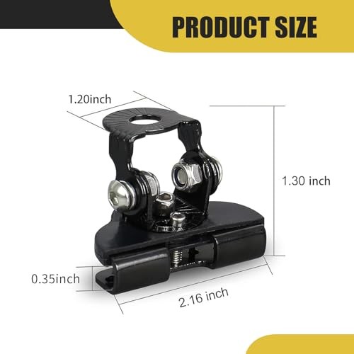 Light Bar Mounting Brackets, LED Work Light Mount Clamp Holder, 2 PCS Black