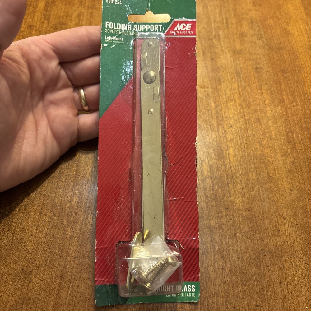 ACE Folding Support LEFT Mount Bright Brass  #5301254