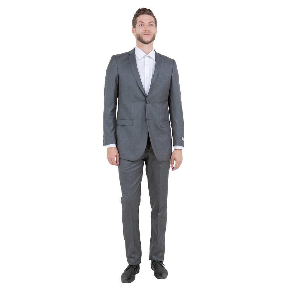 Dark Grey 2 Piece Slim Suit