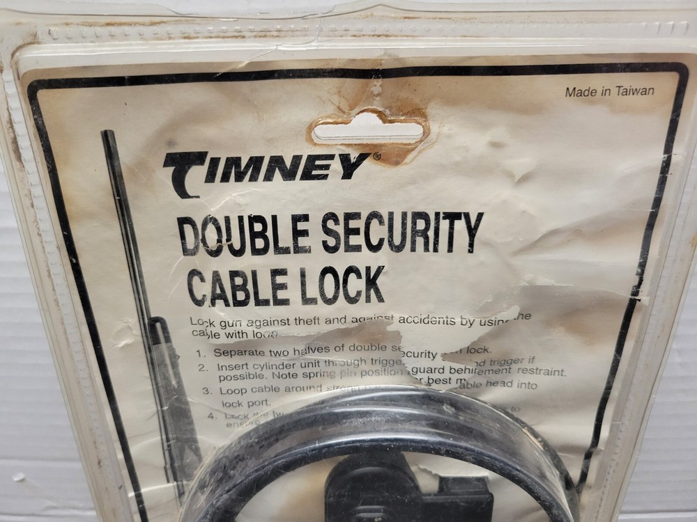 Timney Triggers Double Security Cable Gun Lock Trigger Lock Unopened