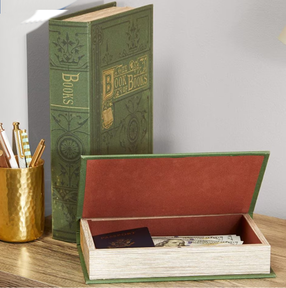 New  Be Safe Hide Away Storage  Box Book Set