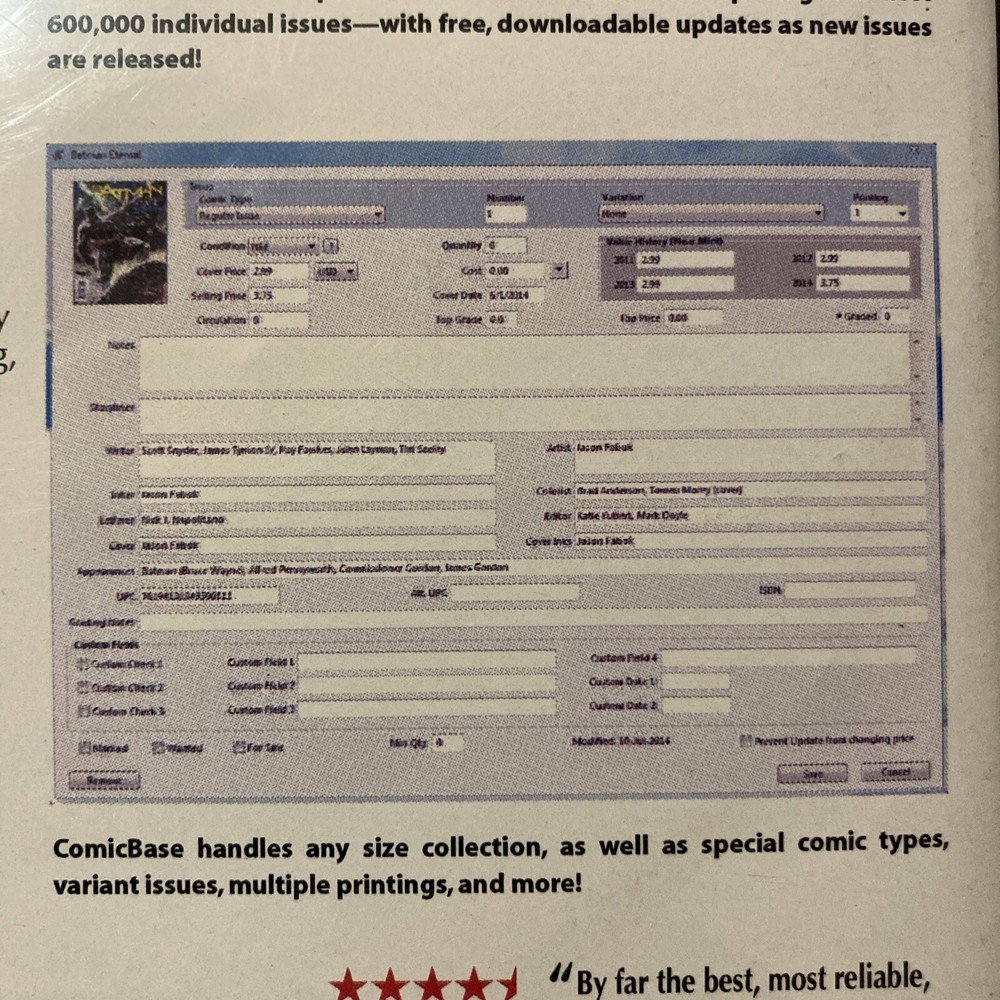 ComicBase 2015 DVD(4 Disc Set) ARCHIVE EDITION Software