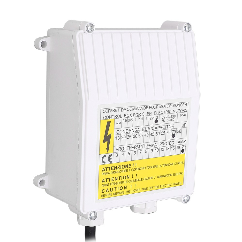 Deep Well Pump Control Box Household 3.0 Submersible Switch Controller 2.2