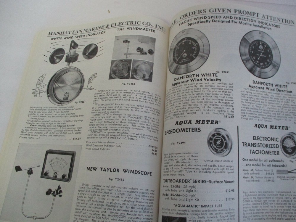 MANHATTAN MARINE Complete Reference Catalog 1962 Naval Architects, Yachtsmen +