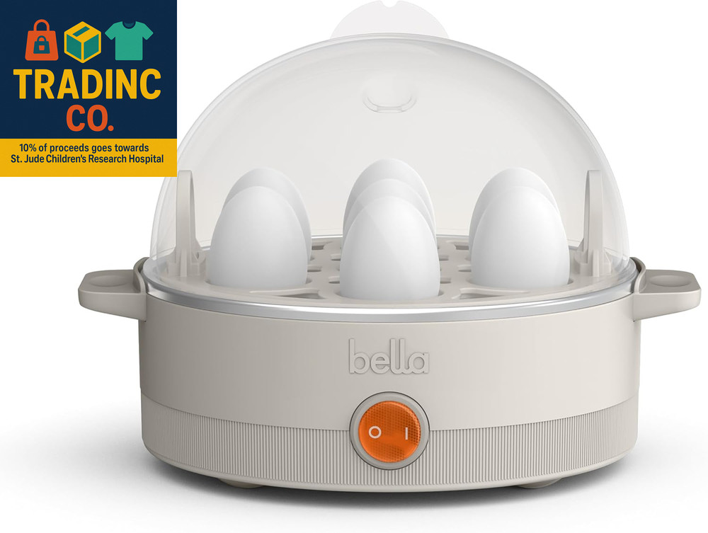 Electric Egg Cooker, 7 Eggs Capacity Tray, Single Stack, for Poached, Scrambled,