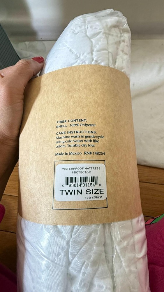 Ella Jayne Waterproof Mattress Pad - Twin Size White
