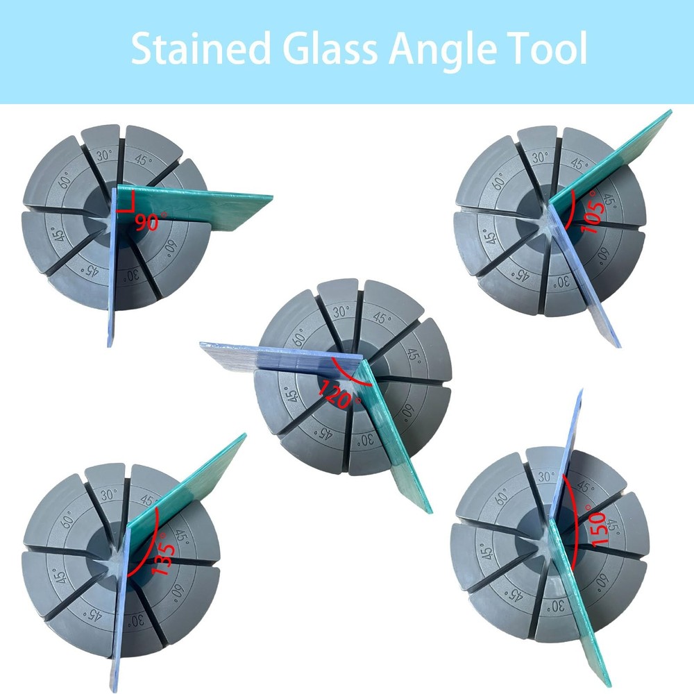 SPANSEE Stained Glass Angle Tool, 3D Soldering Jig, gray