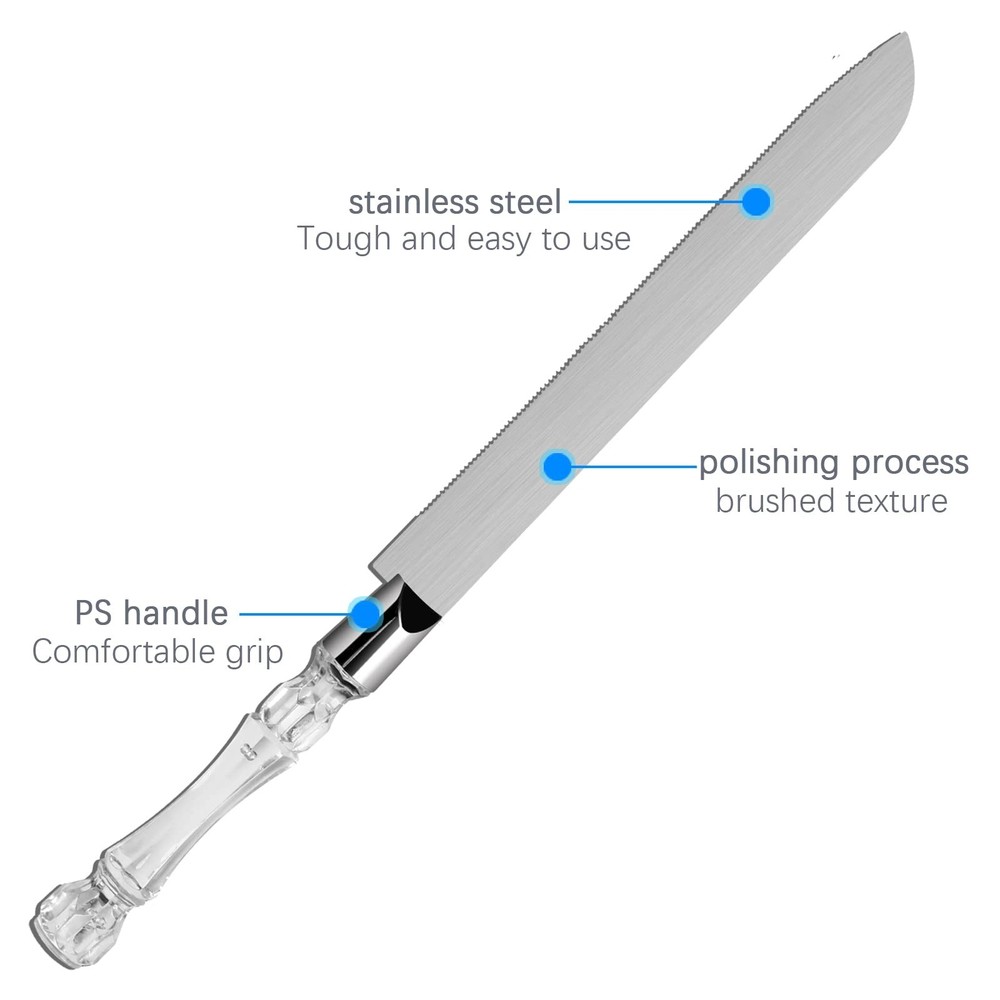 2PCS/Set Wedding Cake Knife and Server Set, Cake Cutting Set for Wedding with...