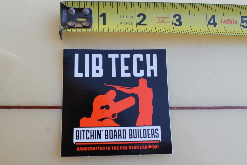 LIB TECH Snowboards Bitchin' Board Builders Surfboards Snow Snowboarding STICKER
