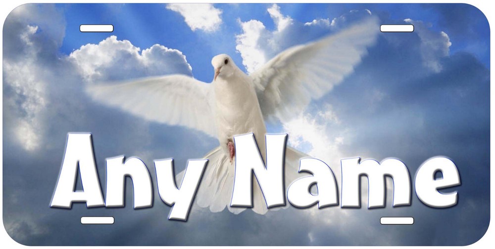Dove Peace Any Name Personalized Novelty Car License Plate