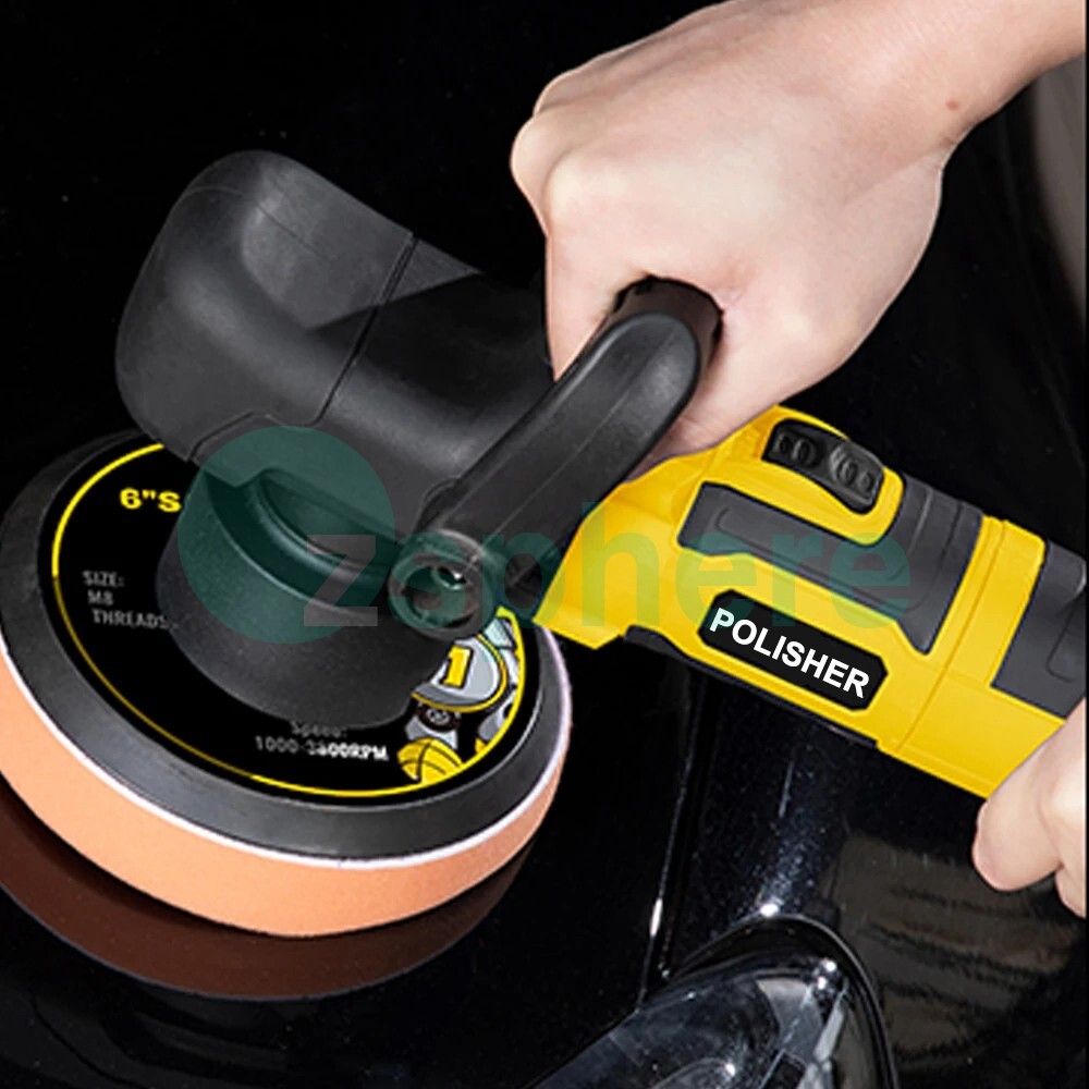 6" Variable Speed Electronic Car Polisher Dual Action DA Polishing Machine Orbit