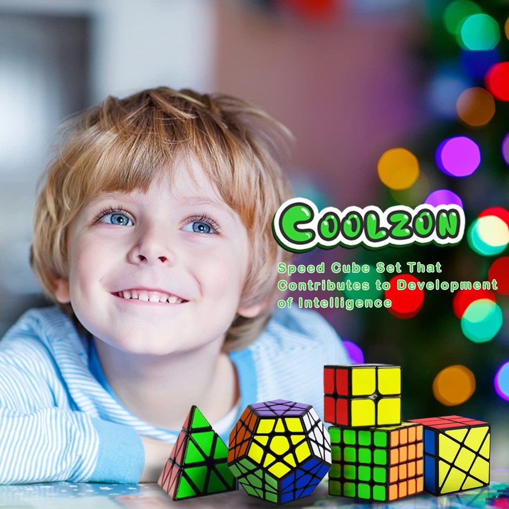 Speed Cube Set, Puzzle Cube, Magic Cube 2x2 4x4 Pyraminx Pyramid Megaminx Fen...