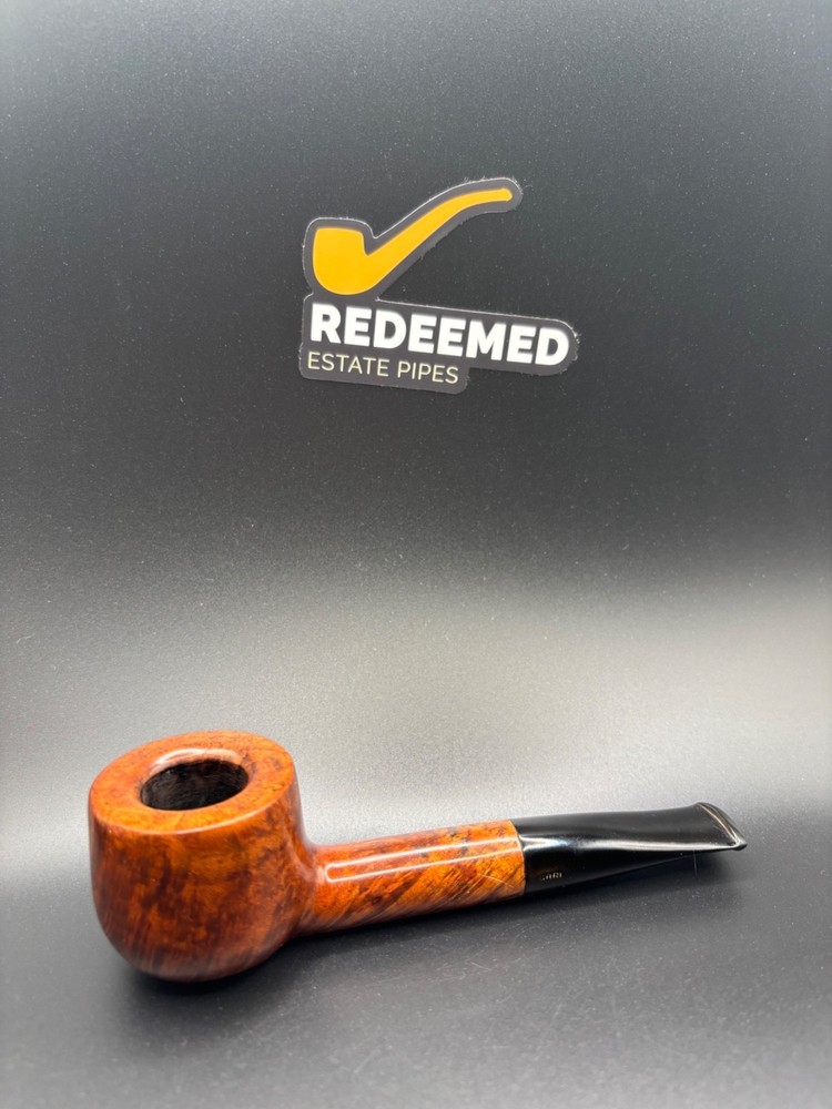 Bari Amber 8244 Smooth Thick Pot Danish Estate Pipe