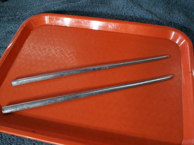 OEM Harley Panhead fender spears, super solid and straight