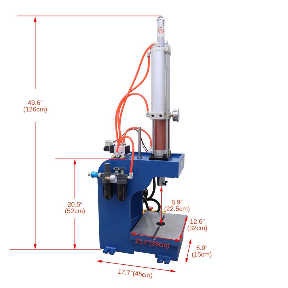 6614Lb Heavy-duty Pneumatic Punch Press Machine Double Buttons with Controller