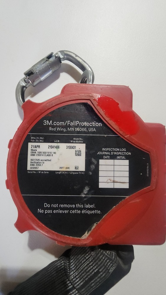 3M Fall Protection Model 3100431 20 ft