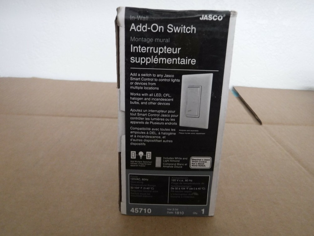 Jasco GE Add-On Switch 45710 =