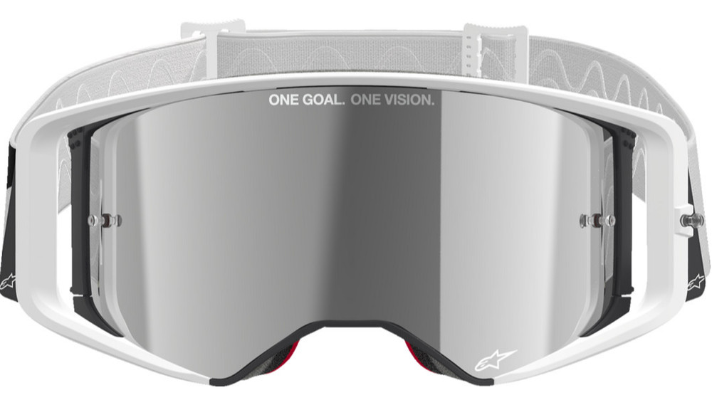 ALPINESTARS GOGGLE SUPERTECH CORP White with Silver Mirror Lens