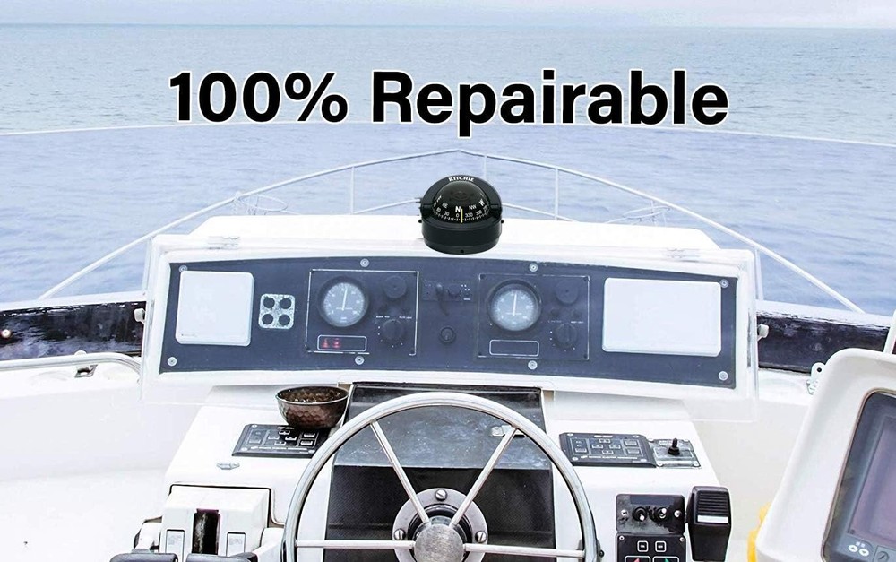 High-Temp Composite Explorer Compass 2 3/4" Surface Mount, Sun Shield, Portable