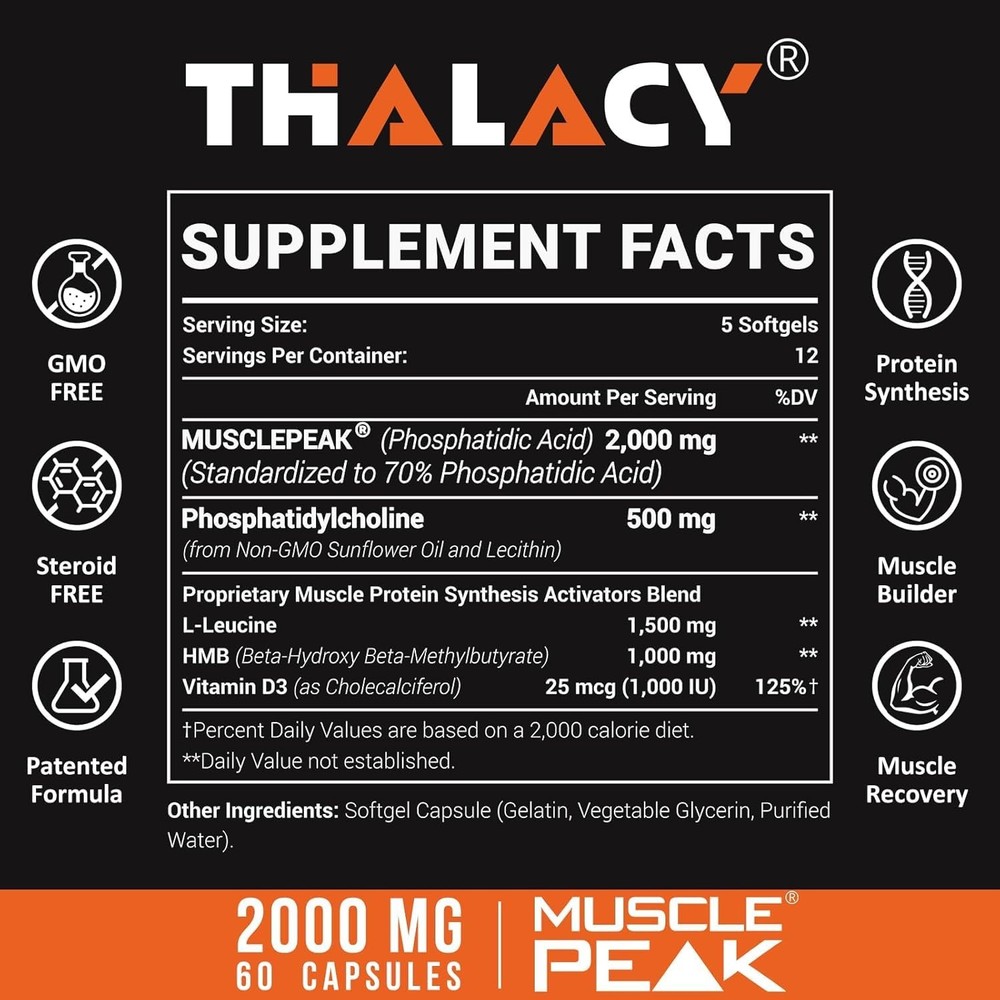 Thalacy Liposomal Phosphatidic Acid 60 Capsules - Cellular & Immune Support