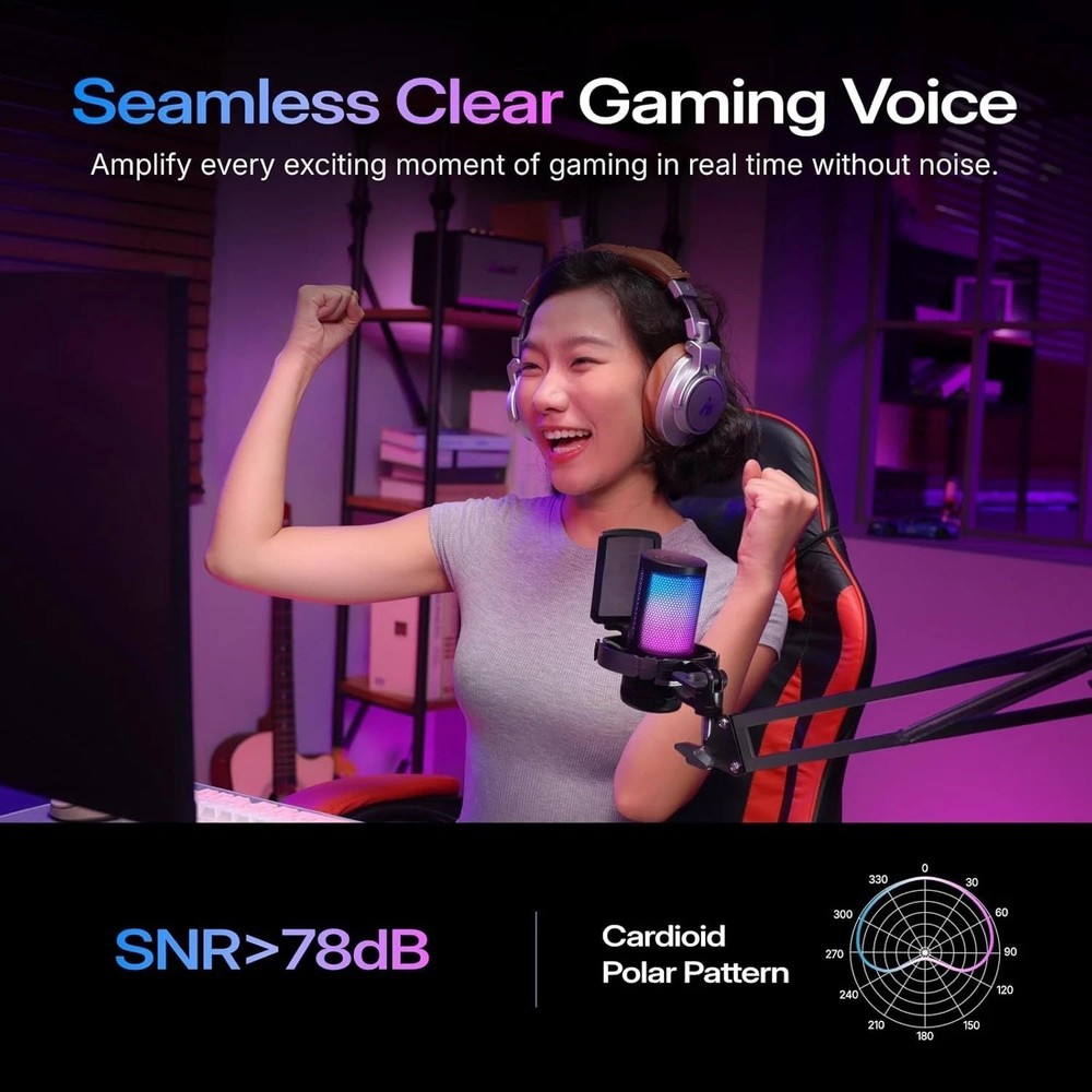 Professional Gaming Microphone with Arm Stand