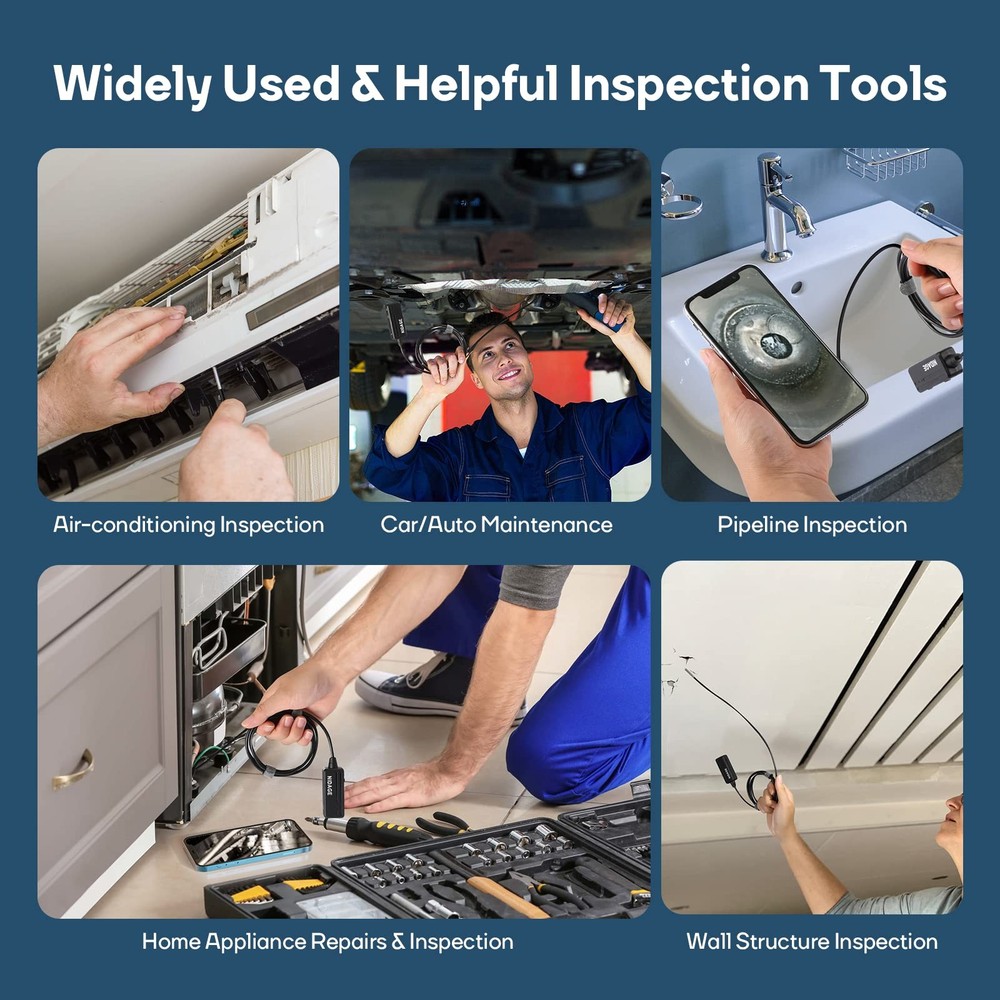 Wireless Endoscope Camera 2025 WiFi Borescope