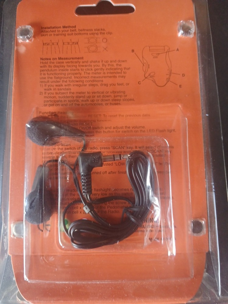 Digital Pedometer Fm Scan Radio