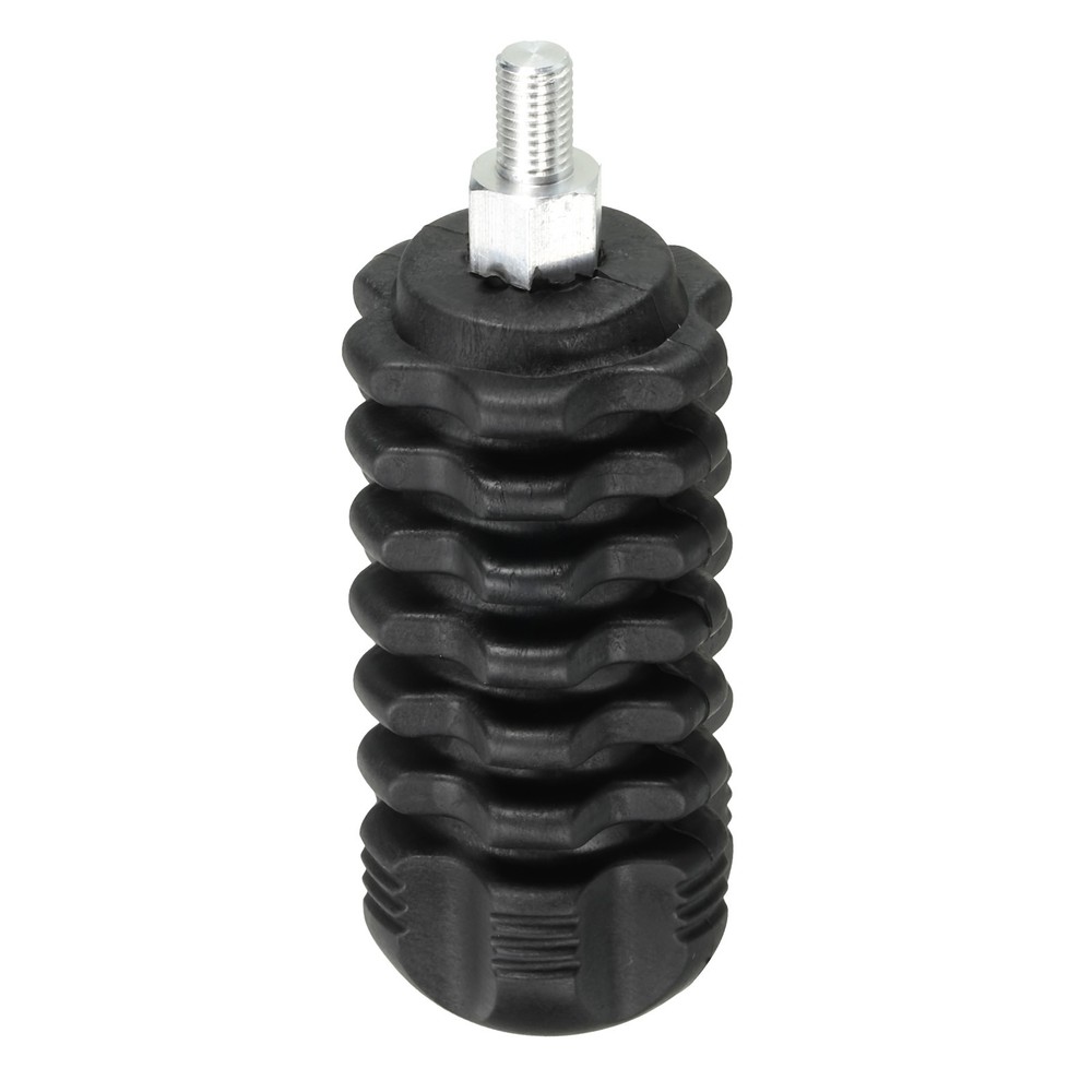 Rubber Archery Compound Bow Stabilizer Dampener Extension, Black 2pcs