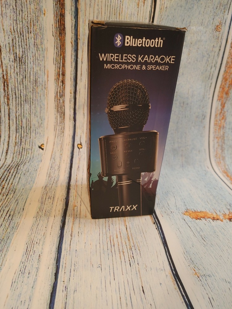Traxx Bluetooth Wireless Karaoke Microphone & Speaker