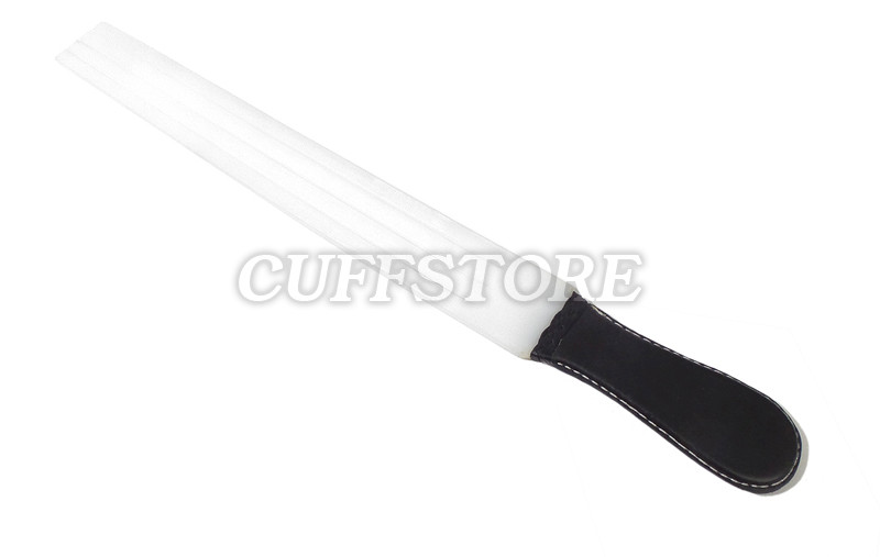 BDSM Long White Teflon Rigid Spanking Paddle