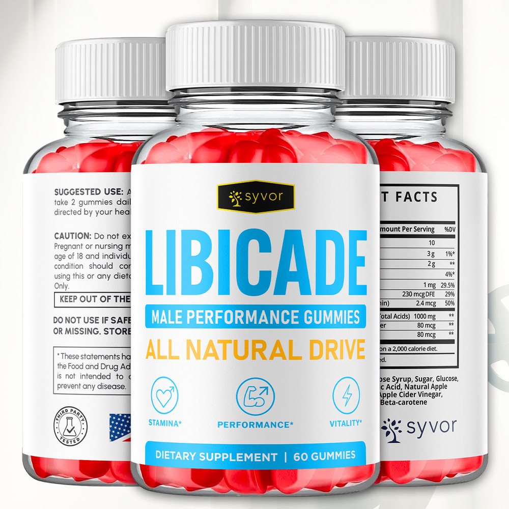 (1 Pack) Libicade Gummys Advanced Male Support Formula Vitamin 60 Gummies