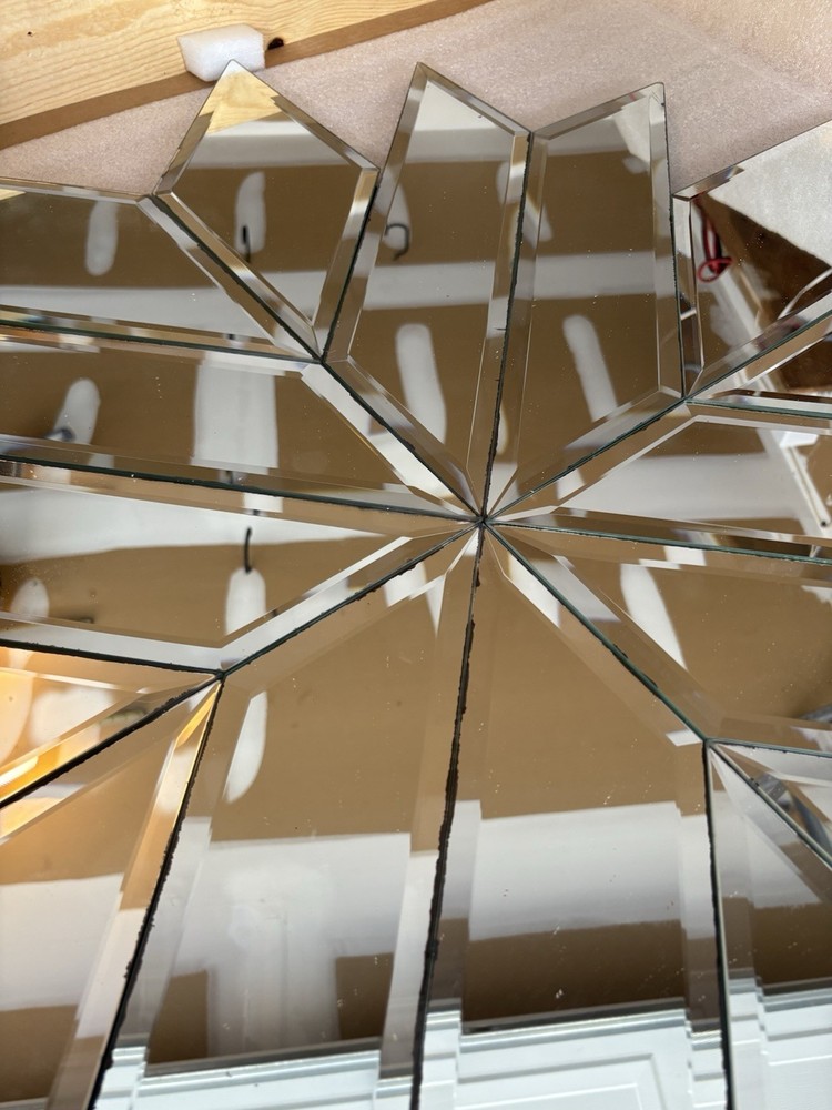 Geometric Antique Starburst Mirror 40x40