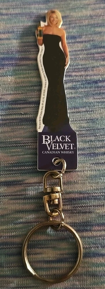 Black Velvet Key Ring Key Chain